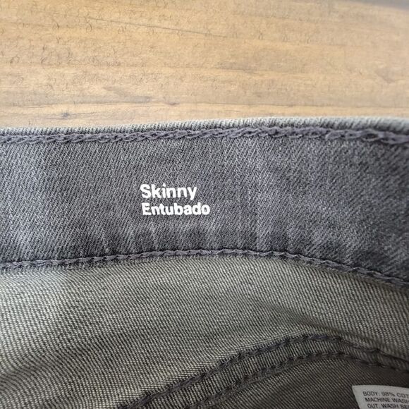 Original Use Skinny Jean Short Ripped Distressed Denim Gray Wash Men's Size 30 - Picture 9 of 10